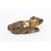 Handmade Natural tiger's eye gemstone dog figure Decorative gift item K 3